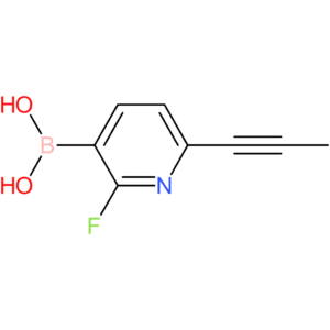 2-fluoro-6-(prop-1-ynyl)pyridin-3-ylboronic acid