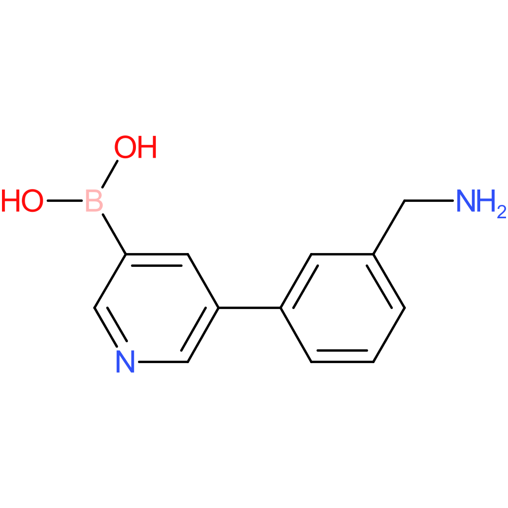 5-(3-(aminomethyl)phenyl)pyridin-3-ylboronic acid