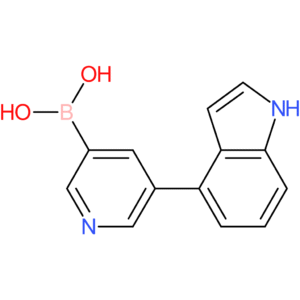 5-(1h-indol-4-yl)pyridin-3-ylboronic acid