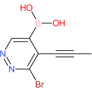 6-bromo-5-(prop-1-ynyl)pyridazin-4-ylboronic acid
