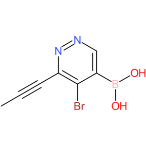 5-bromo-6-(prop-1-ynyl)pyridazin-4-ylboronic acid