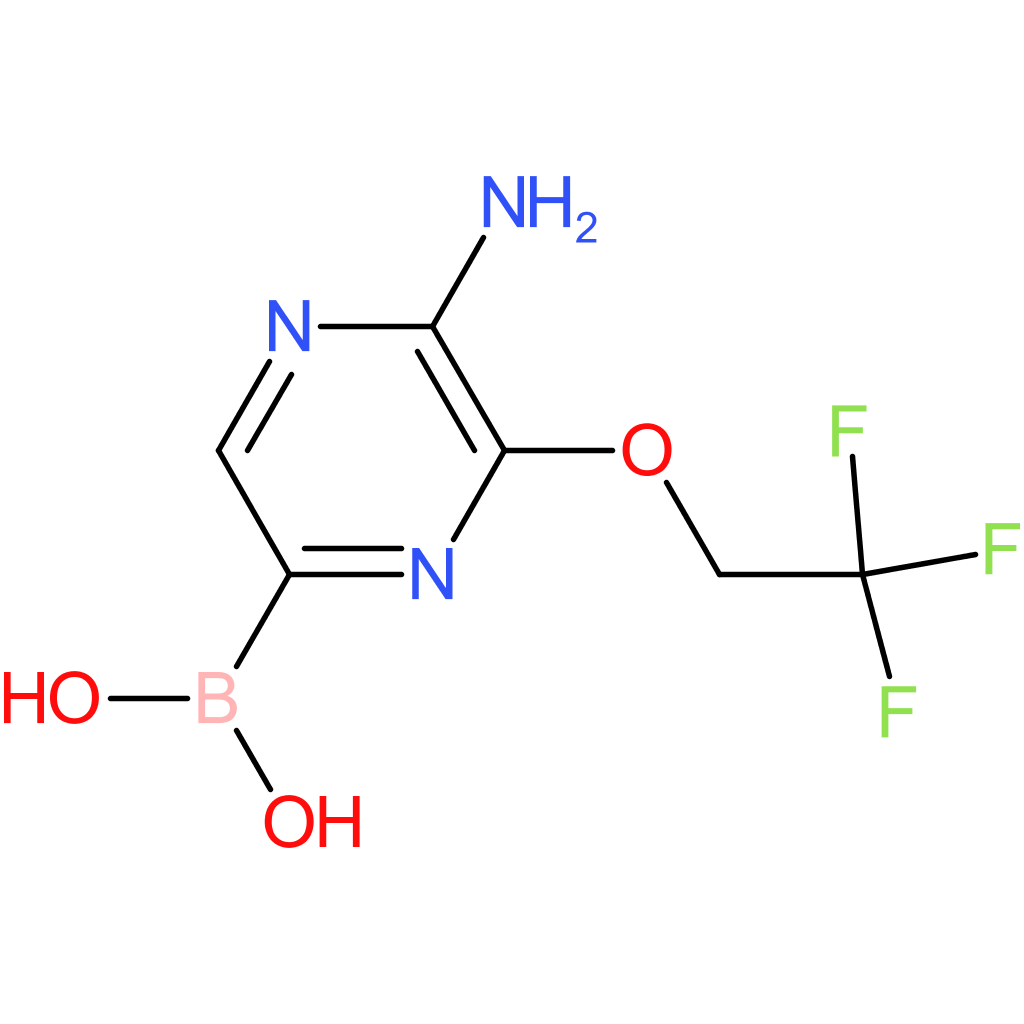 5-amino-6-(2,2,2-trifluoroethoxy)pyrazin-2-ylboronic acid