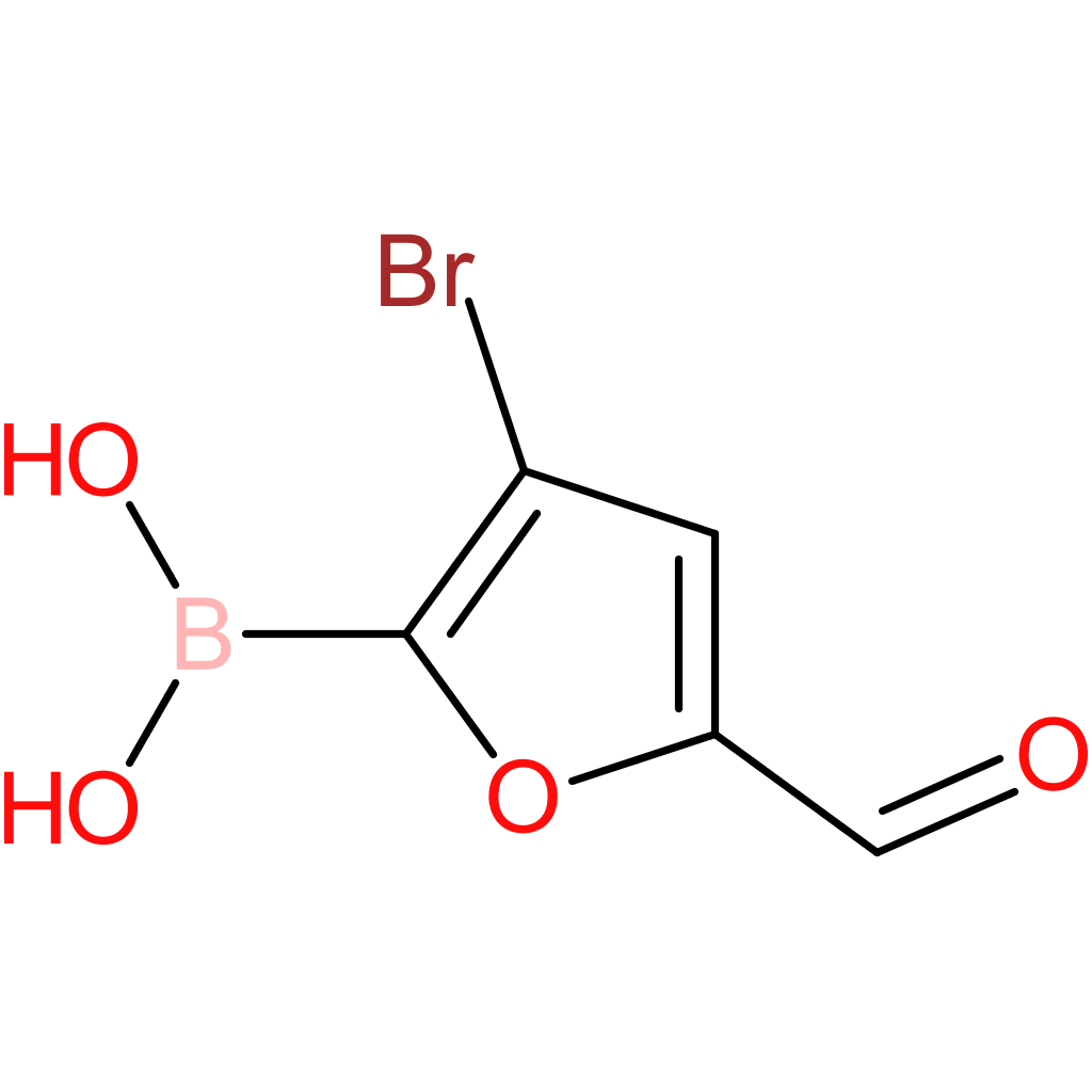 (3-bromo-5-formylfuran-2-yl)boronic acid