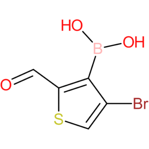 (4-bromo-2-formylthiophen-3-yl)boronic acid
