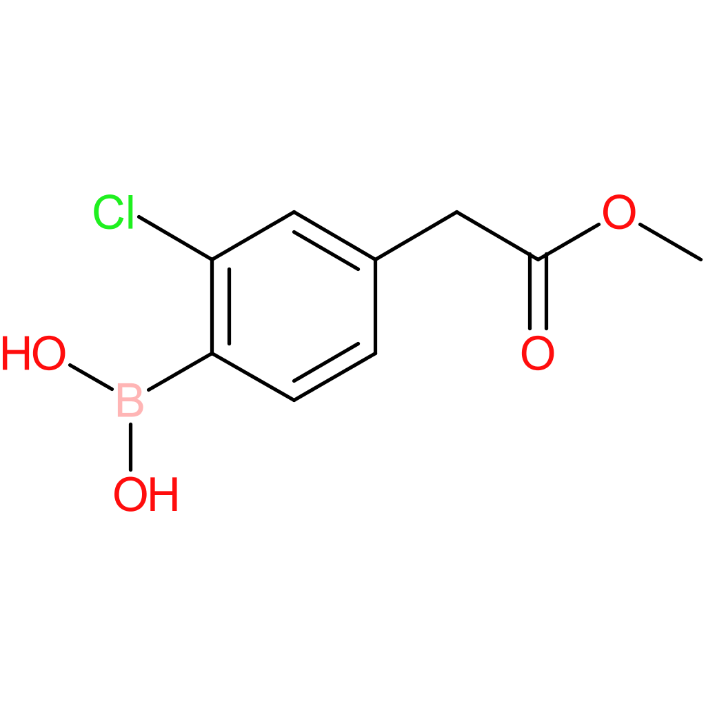2-chloro-4-(2-methoxy-2-oxoethyl)phenylboronic acid