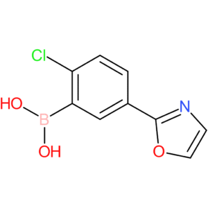 2-chloro-5-(oxazol-2-yl)phenylboronic acid
