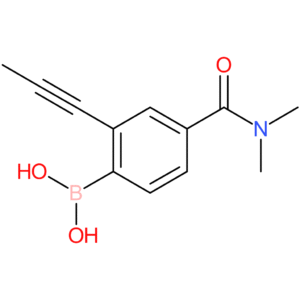4-(dimethylcarbamoyl)-2-(prop-1-ynyl)phenylboronic acid
