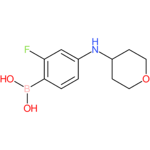 2-fluoro-4-(tetrahydro-2h-pyran-4-ylamino)phenylboronic acid