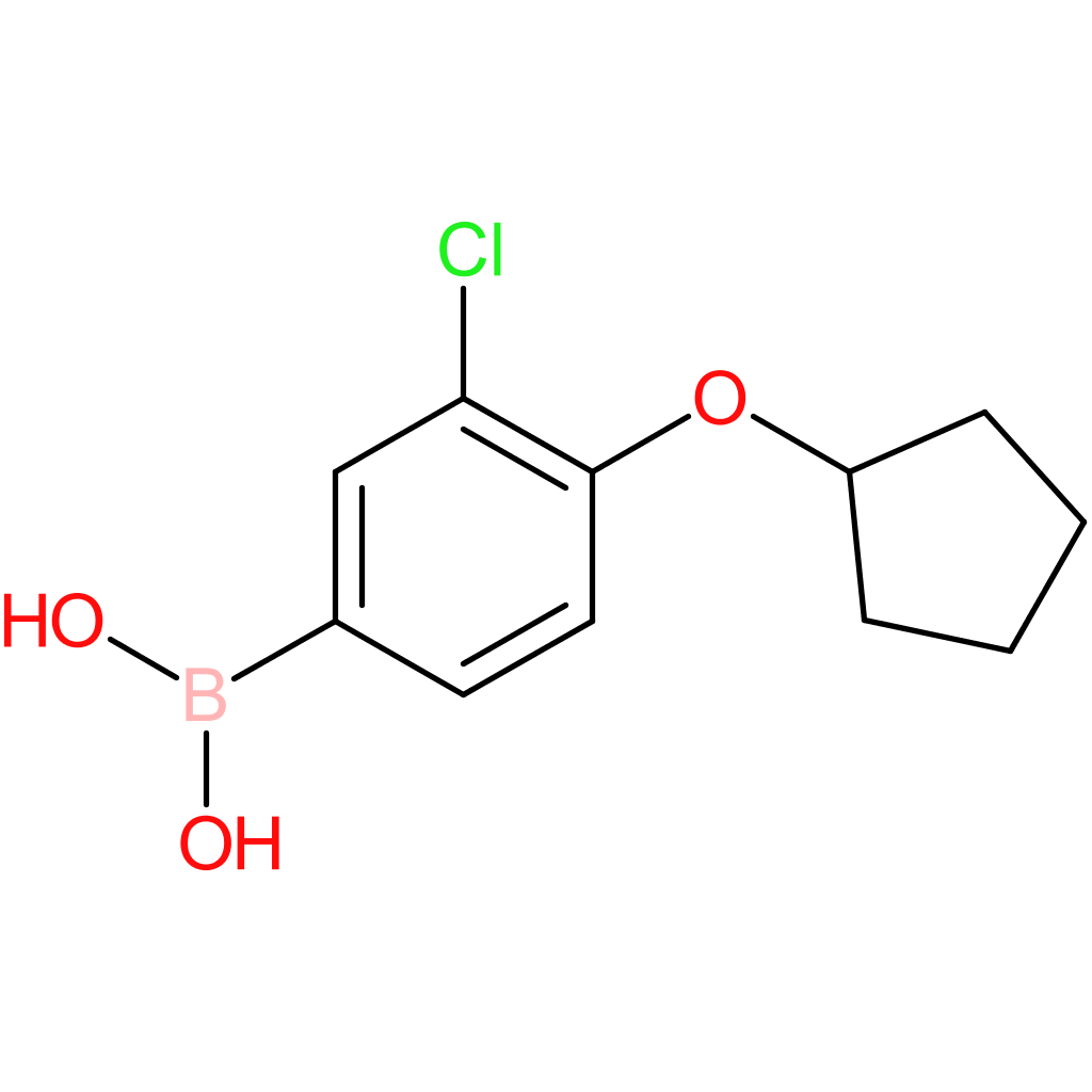 3-chloro-4-(cyclopentyloxy)phenylboronic acid