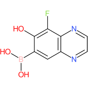 8-fluoro-7-hydroxyquinoxalin-6-ylboronic acid