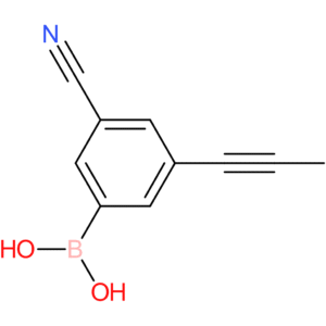 3-cyano-5-(prop-1-ynyl)phenylboronic acid