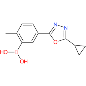 5-(5-cyclopropyl-1,3,4-oxadiazol-2-yl)-2-methylphenylboronic acid
