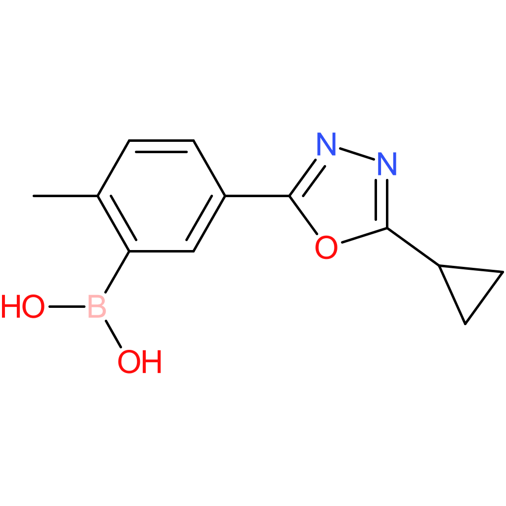 5-(5-cyclopropyl-1,3,4-oxadiazol-2-yl)-2-methylphenylboronic acid