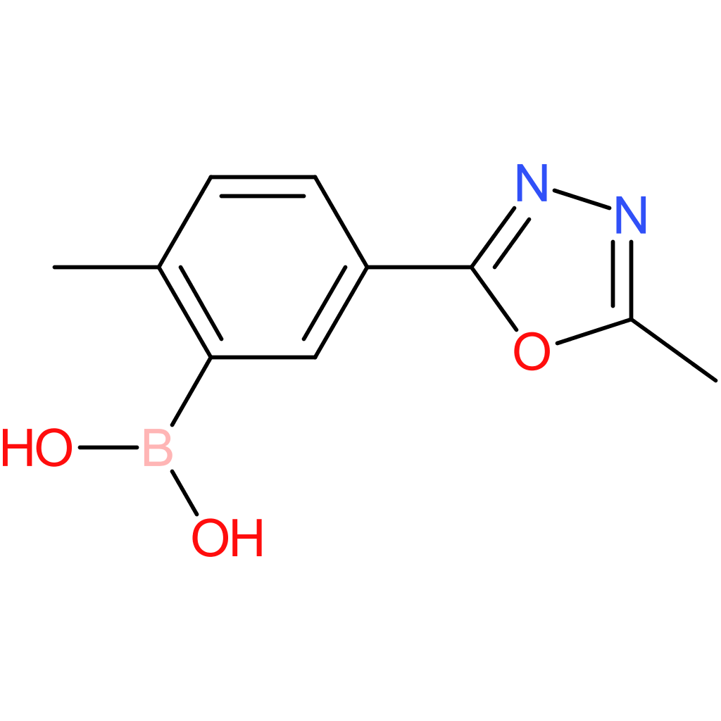 2-methyl-5-(5-methyl-1,3,4-oxadiazol-2-yl)phenylboronic acid