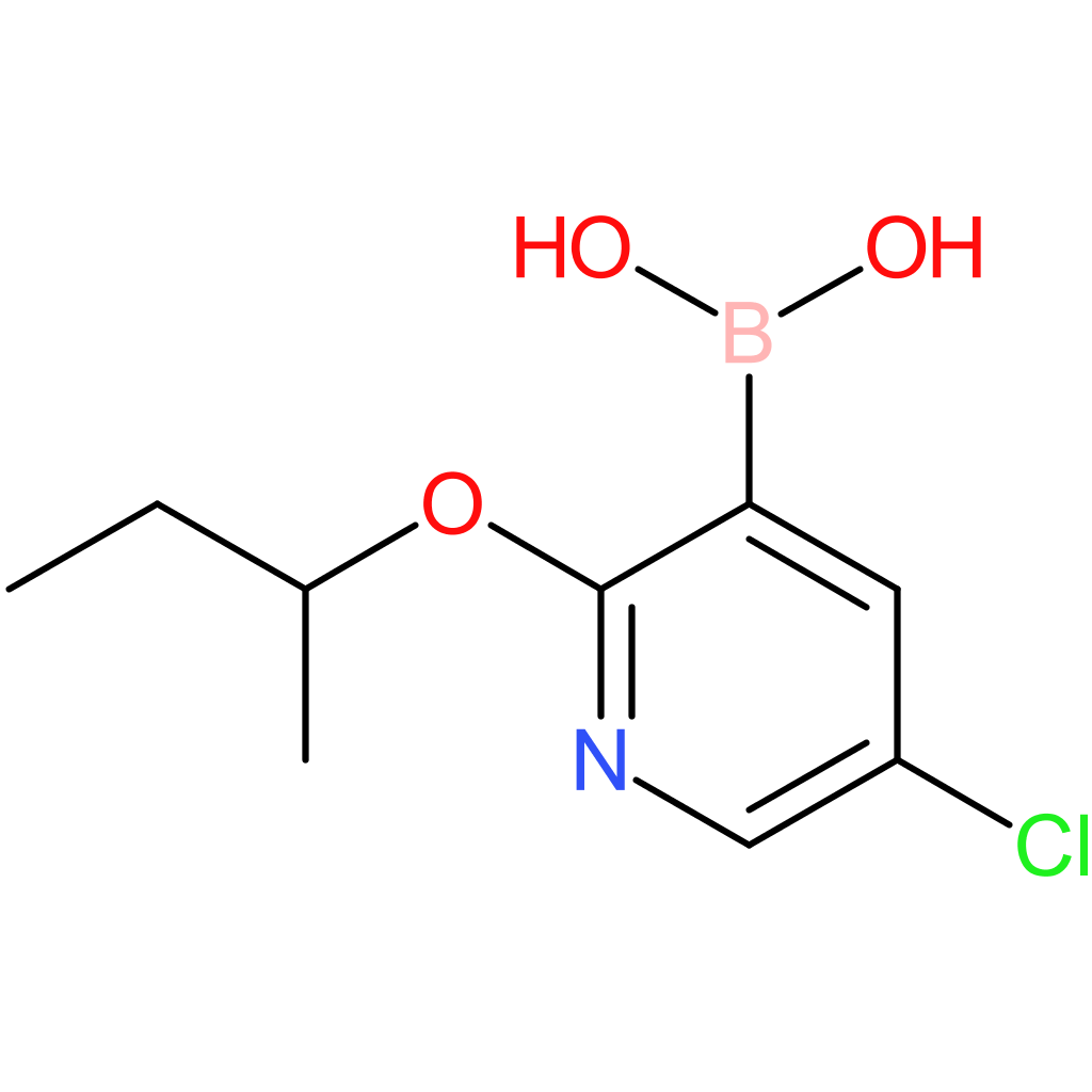 2-sec-butoxy-5-chloropyridin-3-ylboronic acid