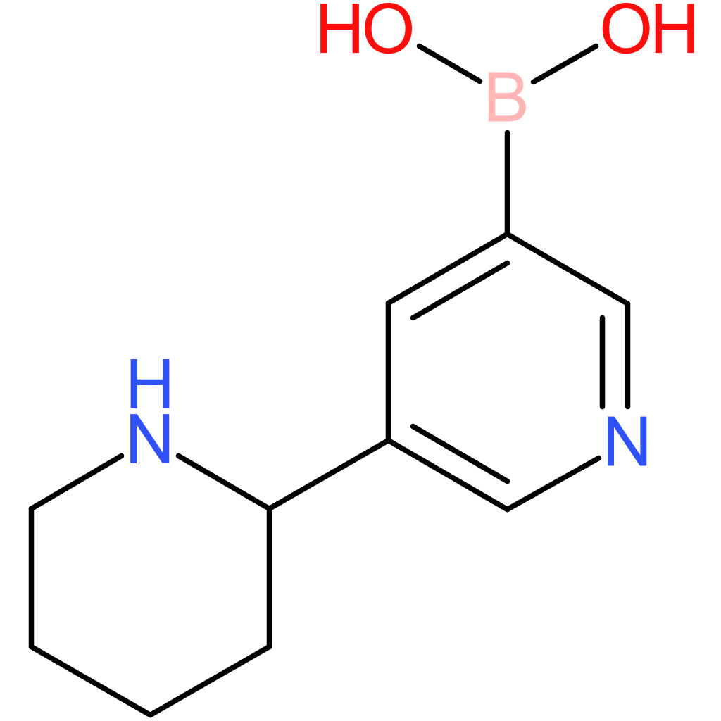 5-(piperidin-2-yl)pyridin-3-ylboronic acid
