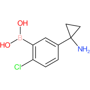 [5-(1-aminocyclopropyl)-2-chlorophenyl]boronic acid
