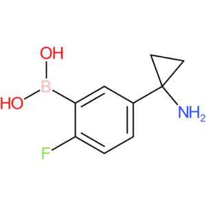 [5-(1-aminocyclopropyl)-2-fluorophenyl]boronic acid