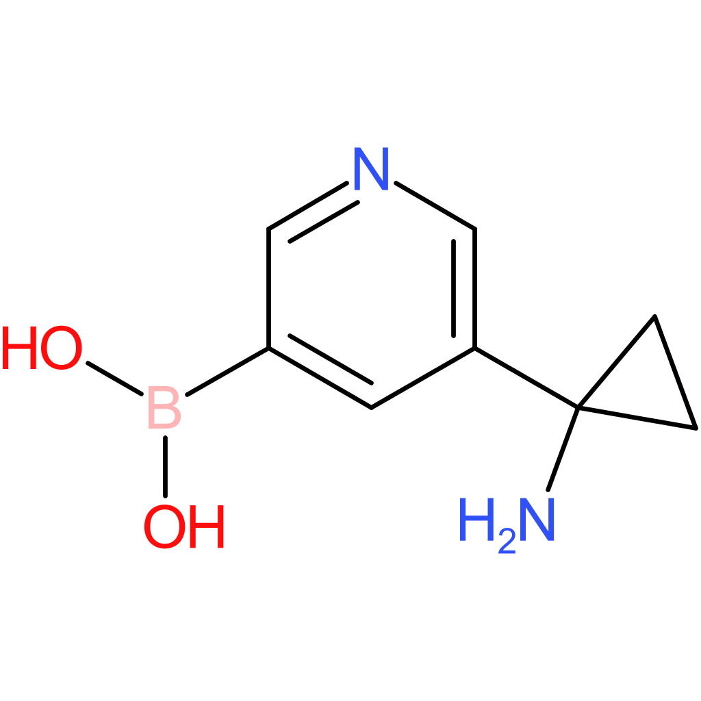 [5-(1-aminocyclopropyl)pyridin-3-yl]boronic acid