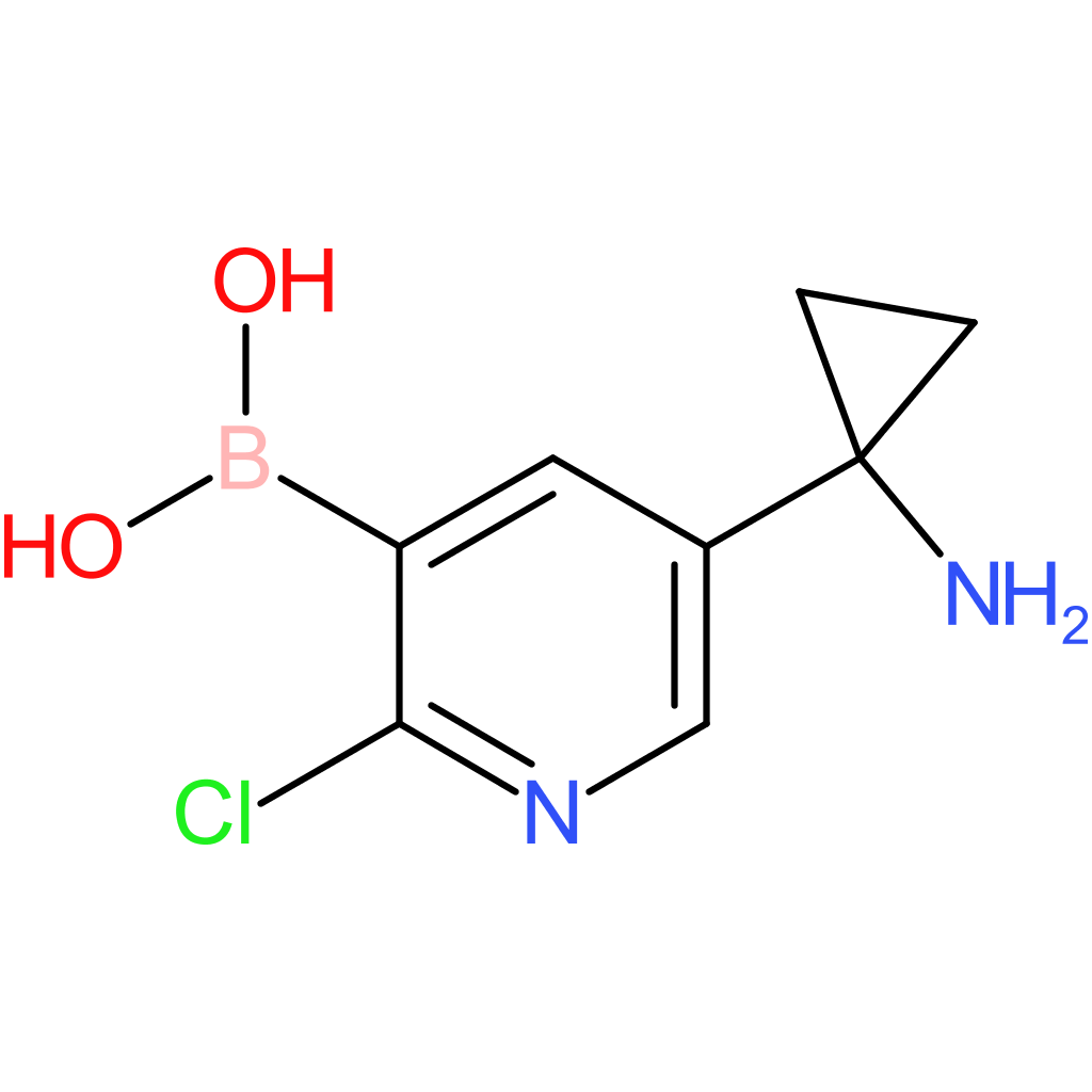 [5-(1-aminocyclopropyl)-2-chloropyridin-3-yl]boronic acid
