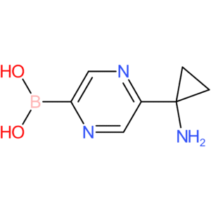 [5-(1-aminocyclopropyl)pyrazin-2-yl]boronic acid
