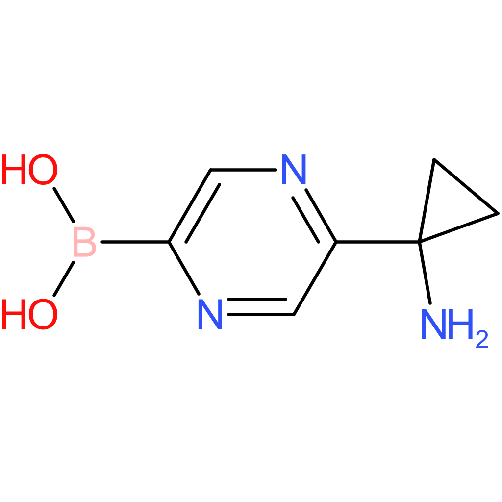 [5-(1-aminocyclopropyl)pyrazin-2-yl]boronic acid