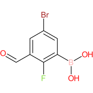 5-bromo-2-fluoro-3-formylphenylboronic acid