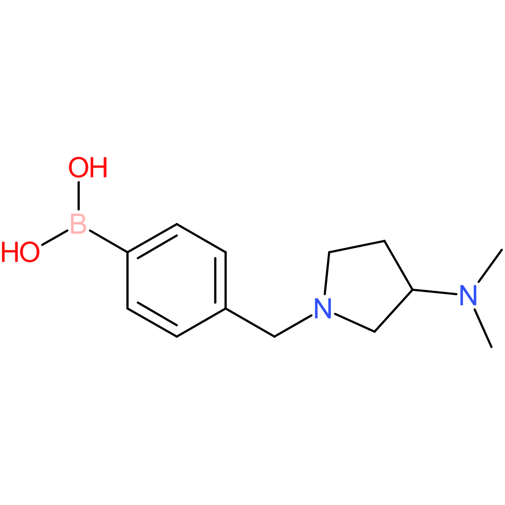 (4-([3-(dimethylamino)pyrrolidin-1-yl]methyl)phenyl)boronic acid
