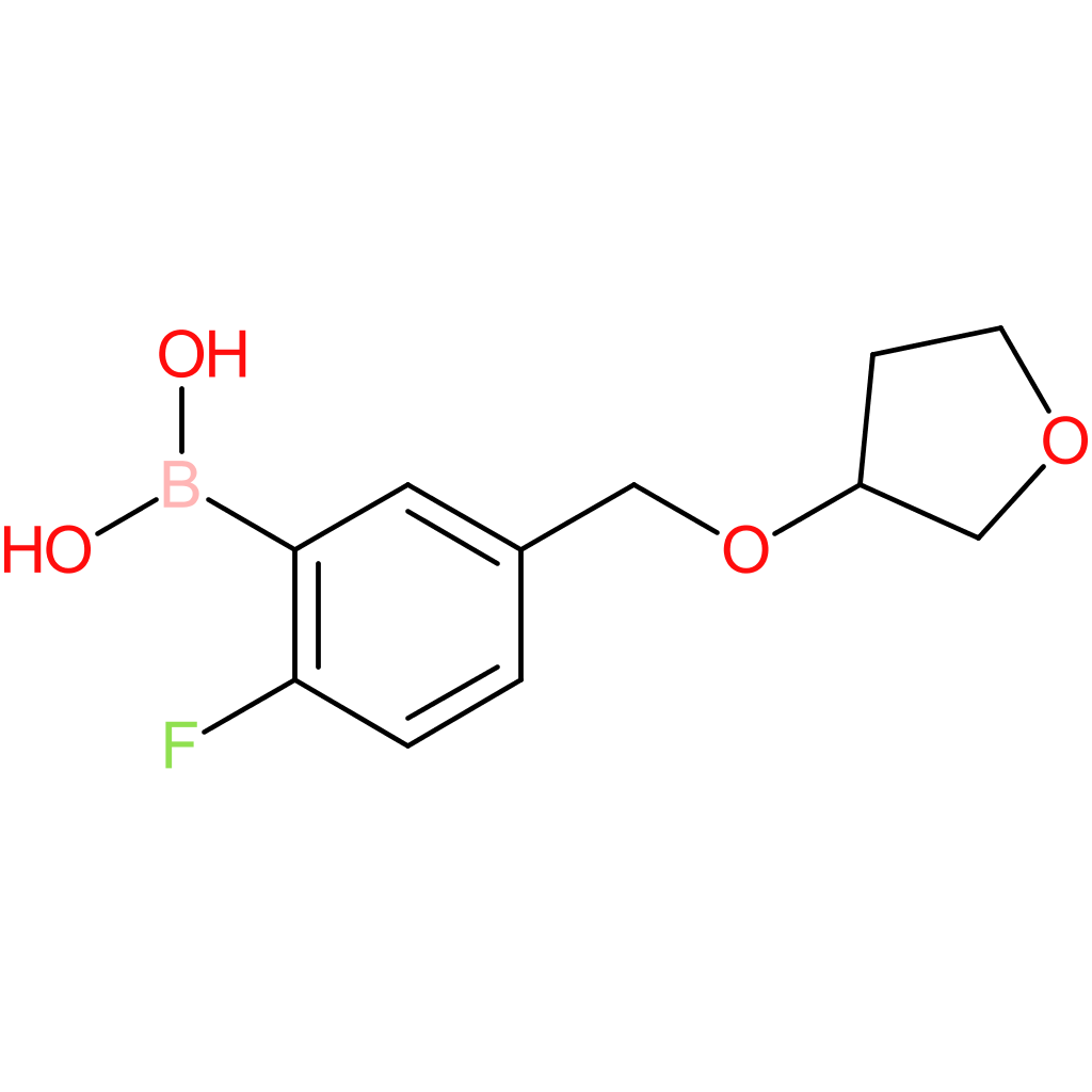 (2-fluoro-5-[(oxolan-3-yloxy)methyl]phenyl)boronic acid