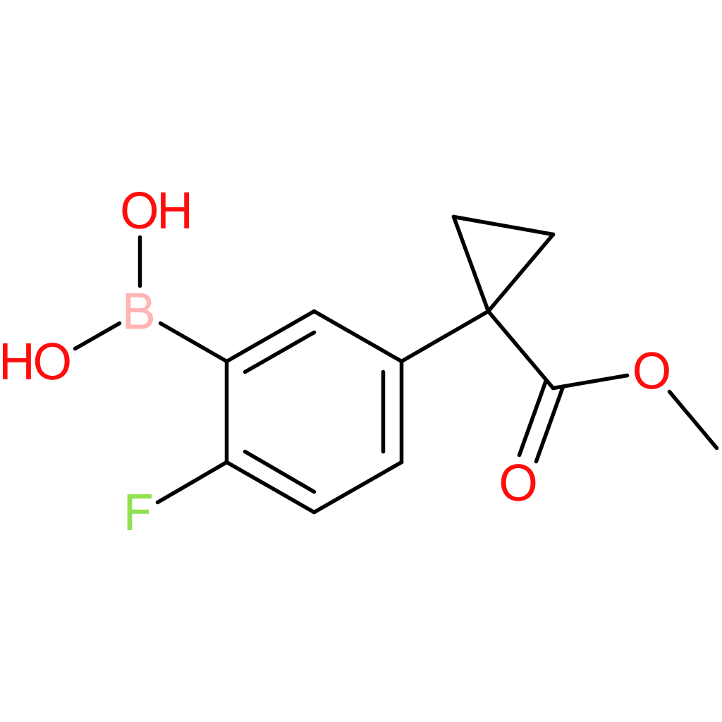 2-fluoro-5-(1-(methoxycarbonyl)cyclopropyl)phenylboronic acid