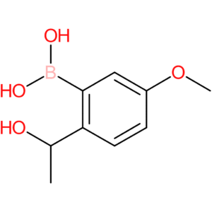 2-(1-hydroxyethyl)-5-methoxyphenylboronic acid
