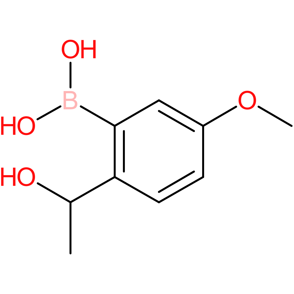 2-(1-hydroxyethyl)-5-methoxyphenylboronic acid