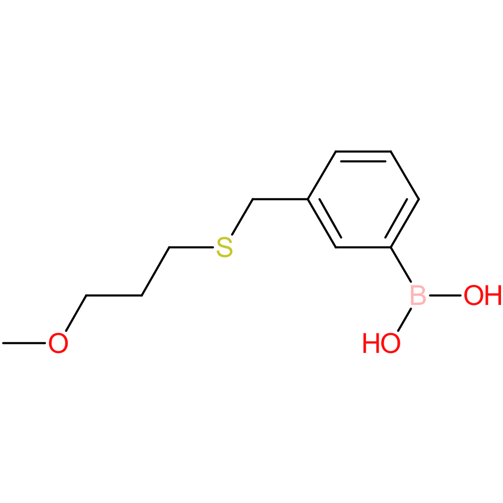 (3-([(3-methoxypropyl)sulfanyl]methyl)phenyl)boronic acid