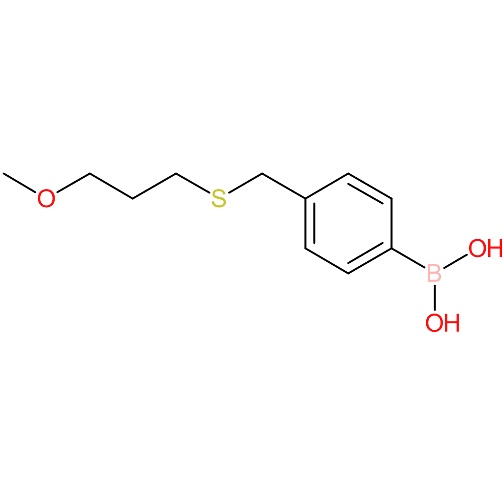 (4-([(3-methoxypropyl)sulfanyl]methyl)phenyl)boronic acid