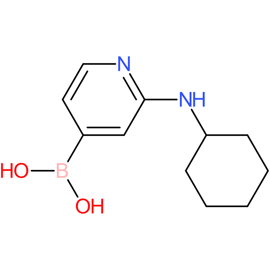 2-(cyclohexylamino)pyridin-4-ylboronic acid
