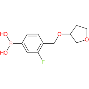 (3-fluoro-4-[(oxolan-3-yloxy)methyl]phenyl)boronic acid