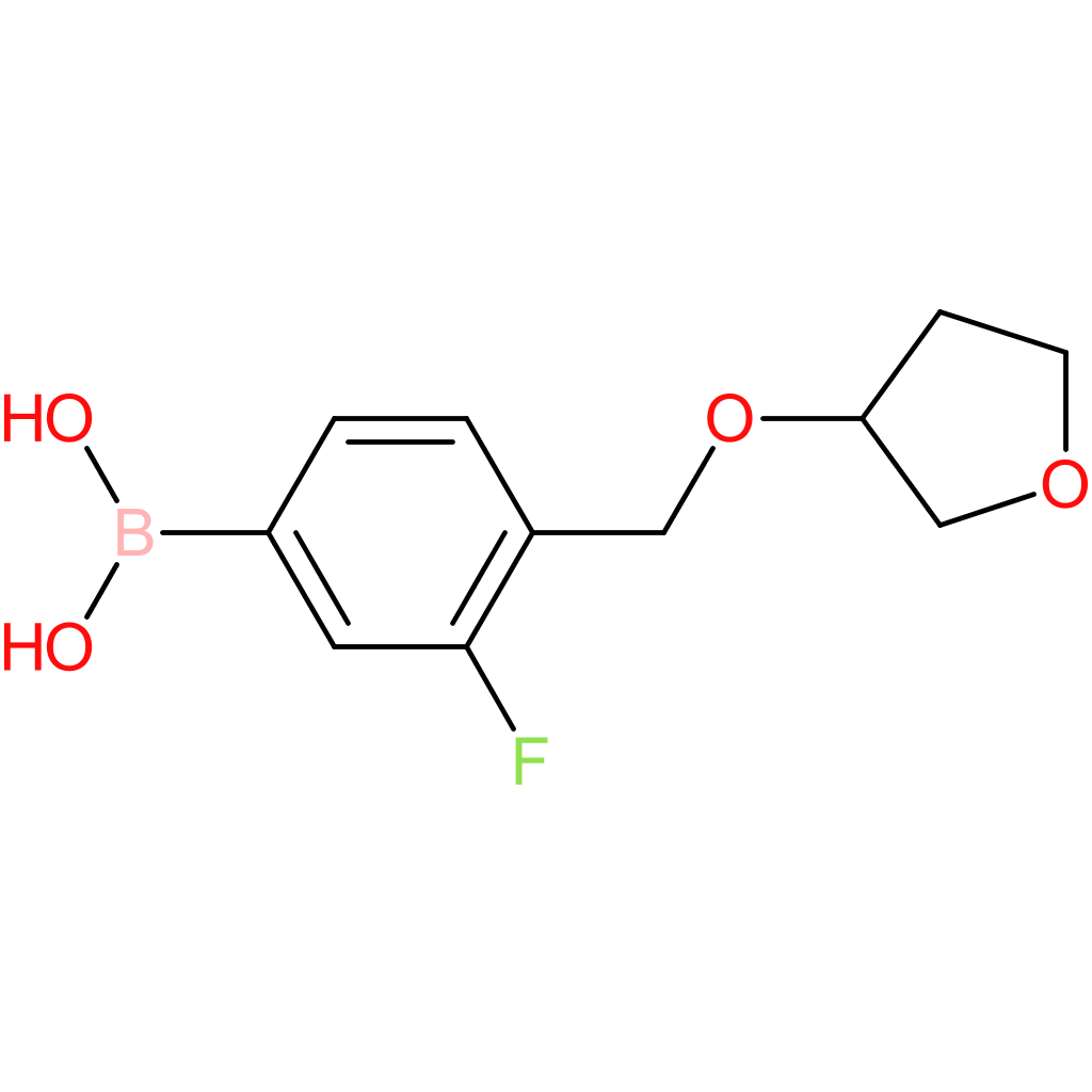 (3-fluoro-4-[(oxolan-3-yloxy)methyl]phenyl)boronic acid