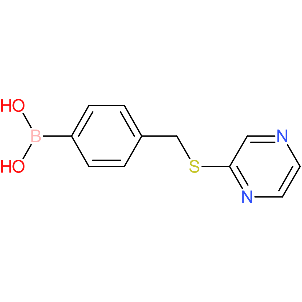 (4-[(pyrazin-2-ylsulfanyl)methyl]phenyl)boronic acid