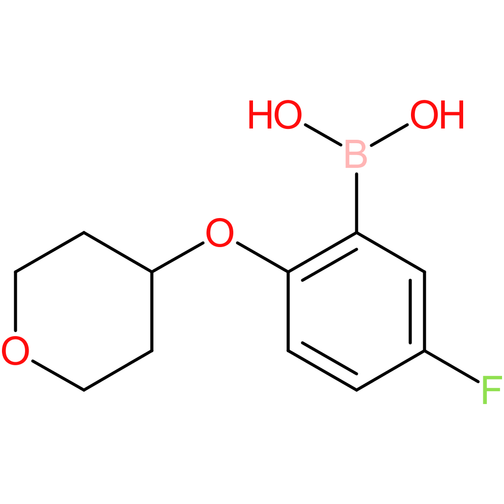 [5-fluoro-2-(oxan-4-yloxy)phenyl]boronic acid