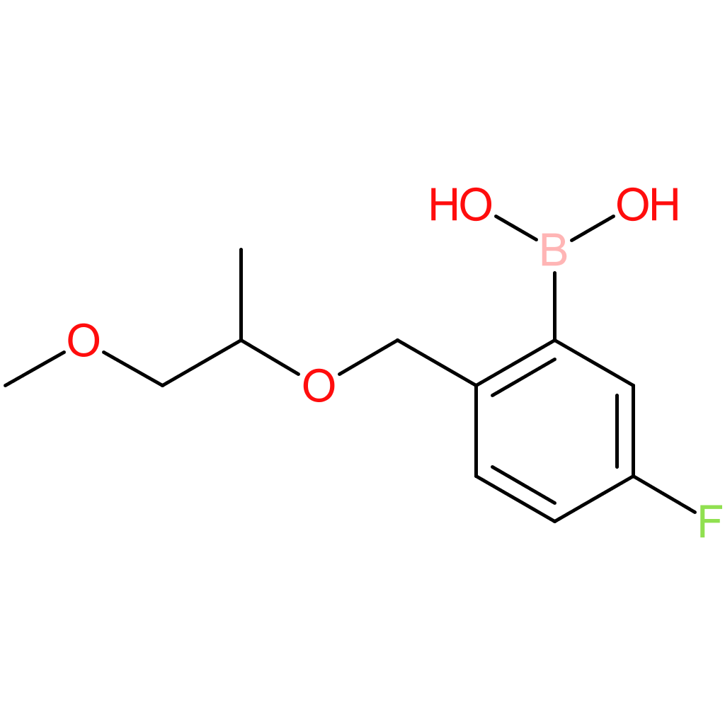 (5-fluoro-2-([(1-methoxypropan-2-yl)oxy]methyl)phenyl)boronic acid