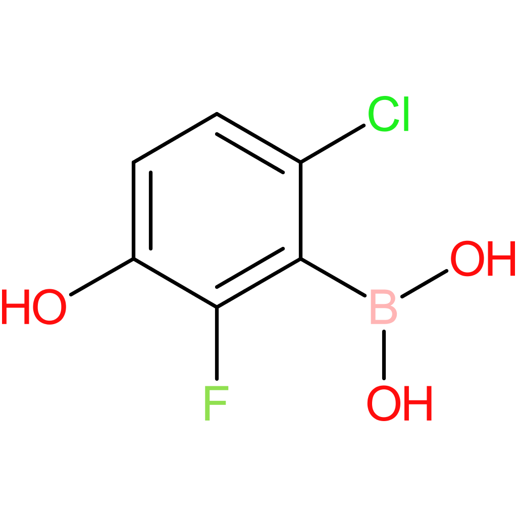 2-chloro-6-fluoro-5-hydroxyphenylboronic acid