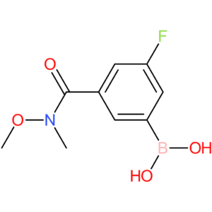 3-(n,o-dimethylhydroxylaminocarbonyl)-5-fluorophenylboronic acid