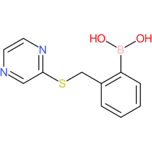 (2-[(pyrazin-2-ylsulfanyl)methyl]phenyl)boronic acid