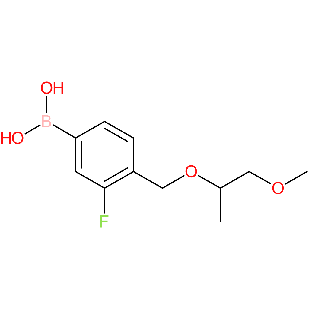 (3-fluoro-4-([(1-methoxypropan-2-yl)oxy]methyl)phenyl)boronic acid