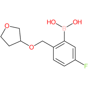(5-fluoro-2-[(oxolan-3-yloxy)methyl]phenyl)boronic acid