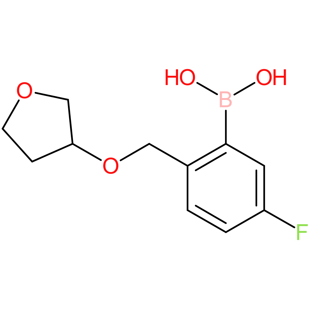 (5-fluoro-2-[(oxolan-3-yloxy)methyl]phenyl)boronic acid