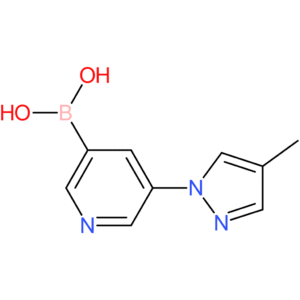 5-(4-methyl-1h-pyrazol-1-yl)pyridine-3-boronic acid