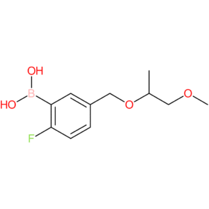 (2-fluoro-5-([(1-methoxypropan-2-yl)oxy]methyl)phenyl)boronic acid
