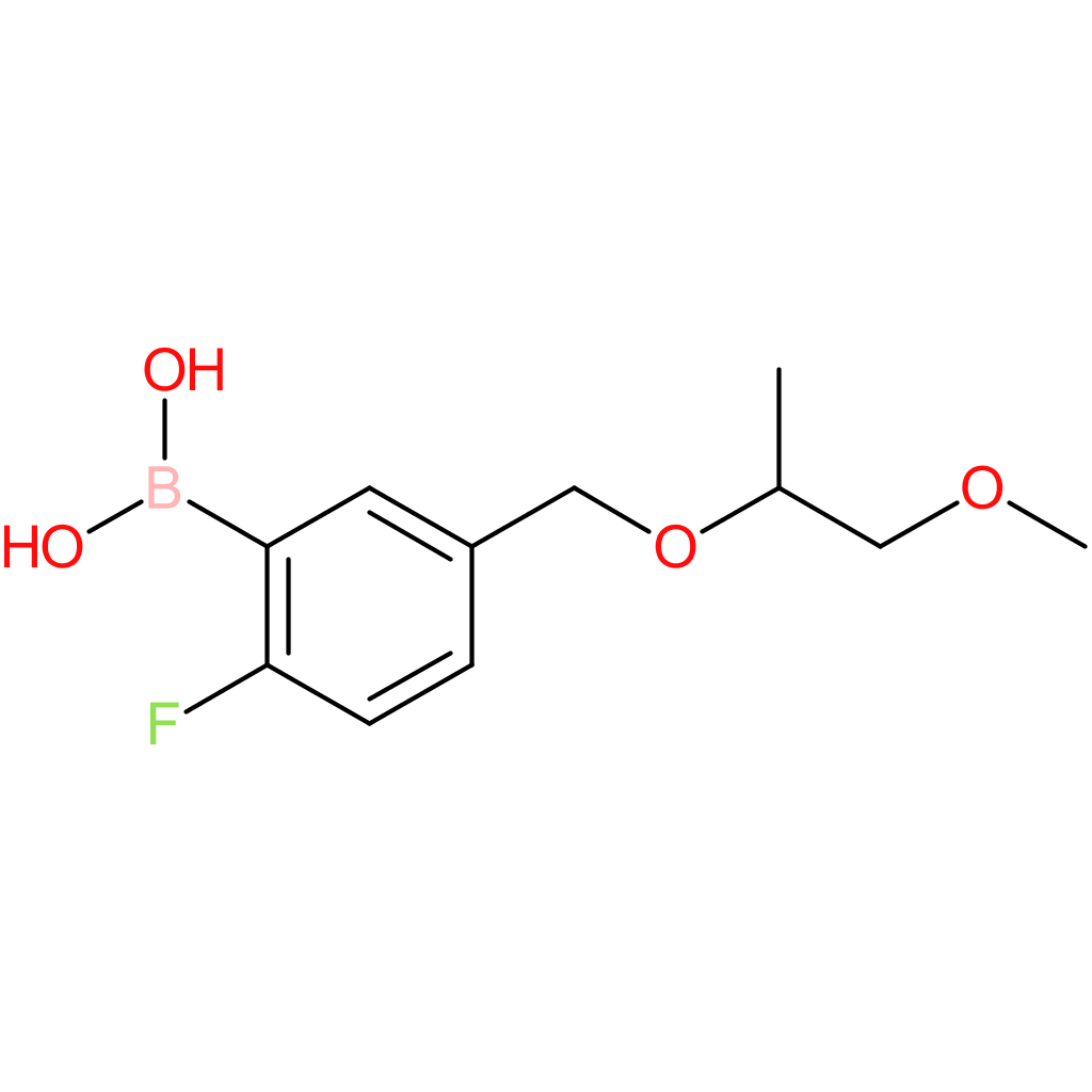 (2-fluoro-5-([(1-methoxypropan-2-yl)oxy]methyl)phenyl)boronic acid