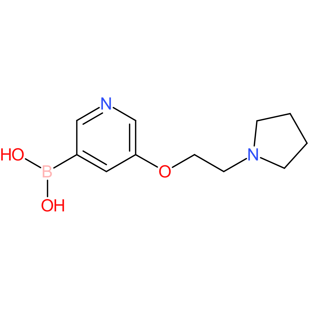 (5-[2-(pyrrolidin-1-yl)ethoxy]pyridin-3-yl)boranediol